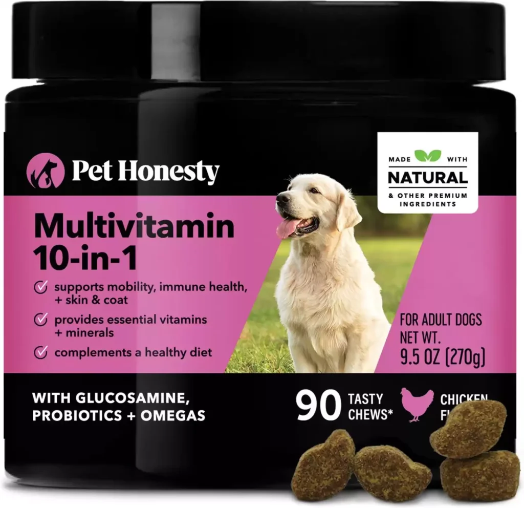 PetHonesty 10-for-1 Chicken Flavored Soft Chews Multivitamin for Dogs
